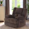 MAYEERTY Chocolate Oversized Rocking Recliner Chair - For Adults & Living Room - 3 of 4