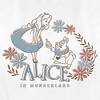 Women's Alice in Wonderland Floral Friends T-Shirt - 2 of 4