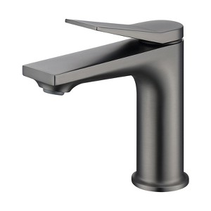 Cobbe Gray Single Hole Bathroom Faucet, Laundry Vanity Sink Faucet - 1 of 4