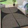 Lahome Modern Rainbow Jute Washable Outdoor Area Rug-Soft, Durable Carpet for Patio, Garden, or Balcony - 2 of 4