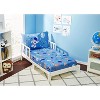 EVERYDAY KIDS Toddler Fitted Sheet and Pillowcase Set - Outer Space Adventures - Soft Breathable Microfiber Toddler Sheet Set - 2 of 4