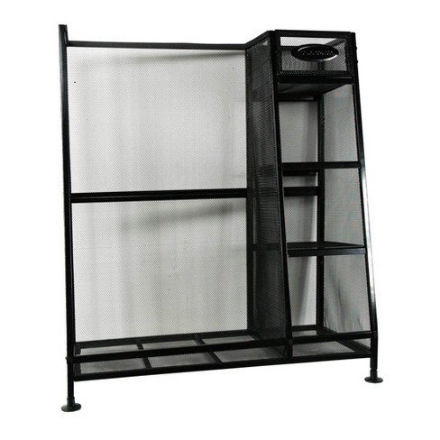 Suncast Go3216d Metal Golf Equipment Organizer Storage Rack W 3 Shelves Black Target