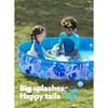 Joyfy 48/63" Foldable Dog Pet Pool, Portable Thick PVC Kiddie Pool, Kiddie Bathing Tub Indoor Outdoor with Drain for Pets and Backyard Play with Kids - 2 of 4