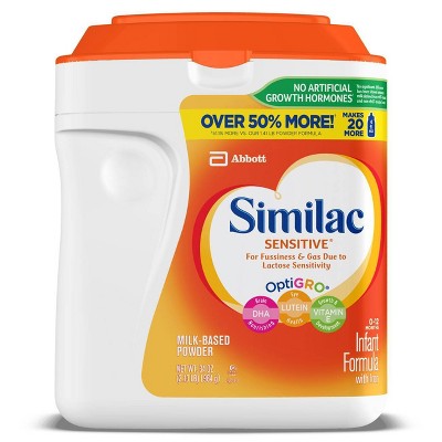 similac sensitive with iron