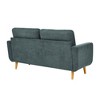 67.7" Wide Mid-Century Modern Tufted Loveseat Sofa with Splayed Wooden Legs, Polyester Upholstery, and Retro Style - 4 of 4