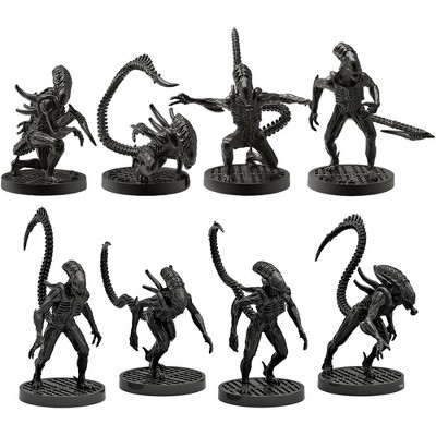 Alien Warriors 30mm Black Hard Plastic Miniatures Set