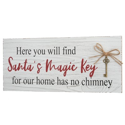 16" Santa’s Key Sign - National Tree Company
