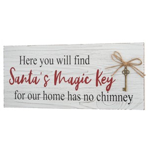 16" Santa’s Key Sign - National Tree Company - 1 of 4