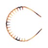 Unique Bargains Women's Flower Edge Anti-Slip Toothed Hairband Amber 1 Pc - 4 of 4