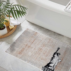 Sussexhome Non-Skid Ultra-Thin Area Rugs for Laundry Room, Entryway, Bathroom and Kitchen - Washable Multipurpose Floor Mat - US States - 1 of 4