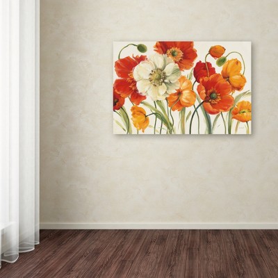 Lisa Audit Poppies Melody I Floral Canvas Wall Art