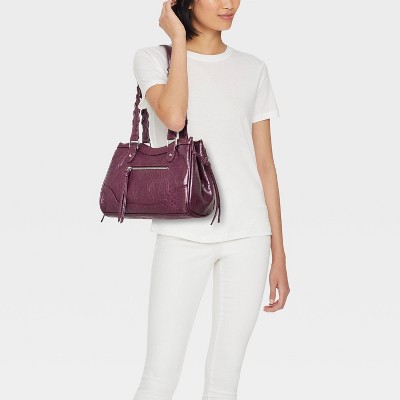 Сумки Wild Fable Whipstitch Handle Satchel - Wild Fable™ with Olivia Dayton Burgundy — фото 2