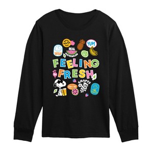 Boys' - Peanuts - Feeling Fresh Long Sleeve Graphic T-Shirt - 1 of 4