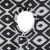 Design Imports  Black Ikat Outdoor Tablecloth With Zipper 60 Round - 2 of 4