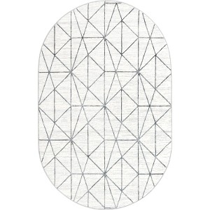 Unique Loom    Matrix Trellis Geometric Area Rug - 1 of 4