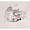Heather Engagement Statement Ring Womens White Gold Plated Ginger Lyne Collection Size10 - 4 of 4