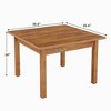Kumasinova 39.37" Square Dining Table,Modern Center Table with Wood Tabletop,Dining Room Table for Living Room,Kitchen - 3 of 4
