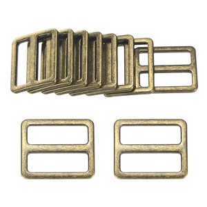 Unique Bargains Zinc Alloy Durable Multipurpose Tri Glide Metal Buckles for Bags 10 Pcs - 1 of 4