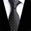 Anna-Kaci Men's Dot Pattern Tie Woven Formal Necktie for Business, Weddings & Daily Office Wear - 2 of 2