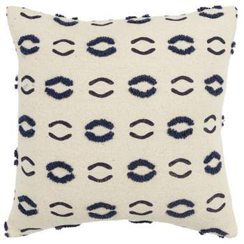 20"x20" Geometric Motif Polyester Filled Pillow Navy - Donny Osmond Home