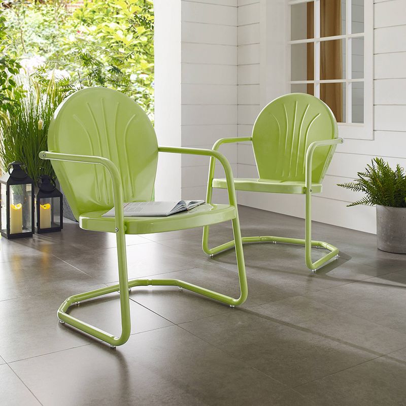 Griffith Metal Chair Key Lime - Crosley, 5 of 19