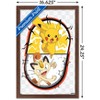Trends International Pokémon - Pikachu Meowth Battle Framed Wall Poster Prints - 3 of 4