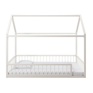 Little Seeds Skyler Metal House Bed with Rail - 1 of 4