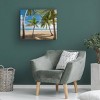 Trademark Fine Art Stefan Hefele Palmy Beach II Wood Slat Art - 4 of 4
