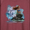 Women's - Disney - Part Of Your World Lightweight French Terry Wide Neck Long Sleeve Graphic Shirt - 2 of 4