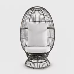 Latigo Swivel Patio Egg Chair Brown - Opalhouse™