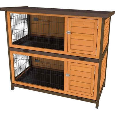 Ware Manufacturing Premium Plus Double Decker Hutch for Rabbits and Small Pets