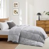 Peace Nest White Goose Down Comforter Duvet Insert Soft 360 Thread Count Fabric - 2 of 4