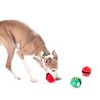 Midlee Christmas Plush Dog Balls- Pack of 6 Reindeer, Santa, Elf- Squeaky Stuffed Pet Toys - 2 of 4