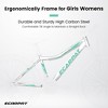 Zeus & Ruta 26" Mountain Bike with 21-Speed Gear, Front Suspension, V-Brake, Carbon Steel Frame Bicycle for Teens and Women - 3 of 4