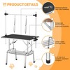 ROOMTEC Adjustable Dog Grooming Table, Foldable Home Pet Grooming Tables with Arm/Noose/Mesh Tray - 4 of 4