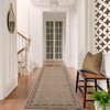 Washable Modern Bordered Rug Non Slip Low Pile Rug Soft Contemporary Throw Floor Cover Foldable Indoor Carpet for Living Room Bedroom Nursery - 3 of 4
