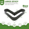 Cesicia 81x81x18in White Heart-Shaped Raised Garden Bed - 3 of 4