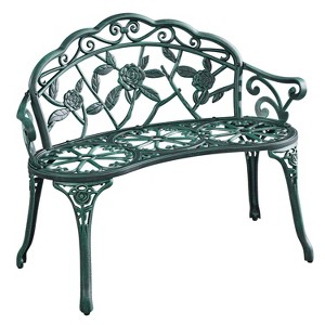 Yaheetech Outdoor Metal Bench Patio Park Bench - 1 of 4