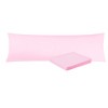 PiccoCasa 100% Cotton 250 Thread Count Envelope Closure Soft Body Pillowcase 1 Pc - 3 of 4