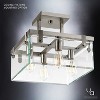 Urban Ambiance Luxury Modern Farmhouse Square Ceiling Fixture,  14"H x 16-3/4"W SQ,  Brushed Nickel Finish, UHP2449 - 4 of 4