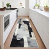 Modern Abstract Indoor Area Rug Low Pile Non Slip Soft Carpet For Living Room Bedroom Washable Foldable Rugs Office Rome Decor - 3 of 4