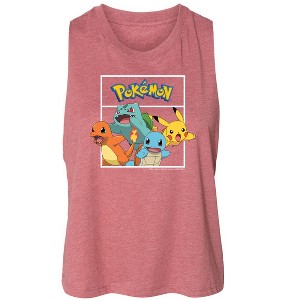 Women's Pokémon Team Pokémon Graphic Racerback Tank - Heather Mauve - Small - 1 of 3