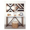 24" x 24" Ballez Shiplap Wood Plank Art Brown - Kate and Laurel: Rustic Chic, Home Office Decor, Geometric Shapes - 4 of 4