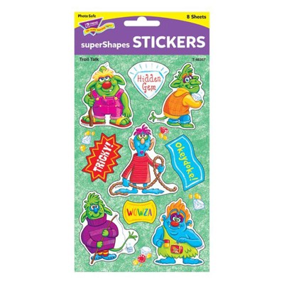 Trend Troll Talk Large superShapes Stickers, 72 ct. (Pack of 20)