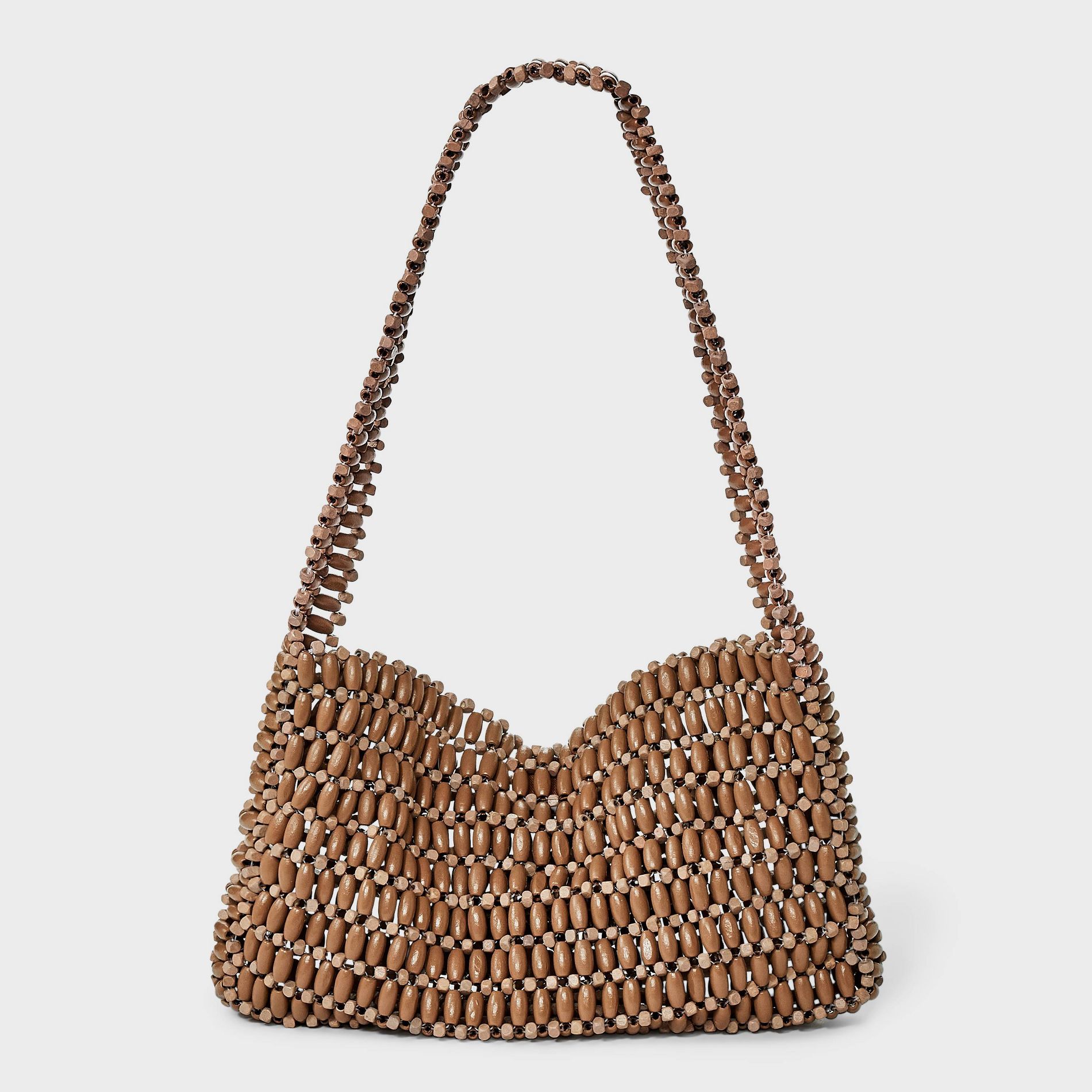 Beaded Shoulder Bag - A New Day™ Natural