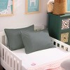 2 Pack 500 Thread Count Cotton Envelope Toddler Pillowcases, Ultra Soft Travel Pillow Cases - NTBAY - 4 of 4