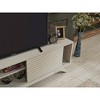 67" Engineered Wood Mid Century Modern TV Stand with 2 Sliding Door Cabinets and 2 Shelves for Living Room - 4 of 4
