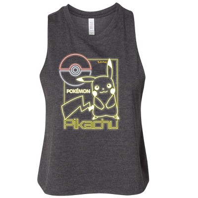 Women's - Pokémon - Neon Pikachu Graphic Racerback Tank