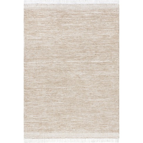 Nuloom Catherine Solid Farmhouse Fringe Indoor Area Rug - image 1 of 4