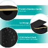 NewHome"2Pcs Collapsible Laundry Hamper with Lid & Handle, 100L Capacity, Removable Bag, Bamboo"Black - 4 of 4